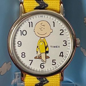 Timex x Peanuts 38mm Charlie Brown Nylon Strap Watch